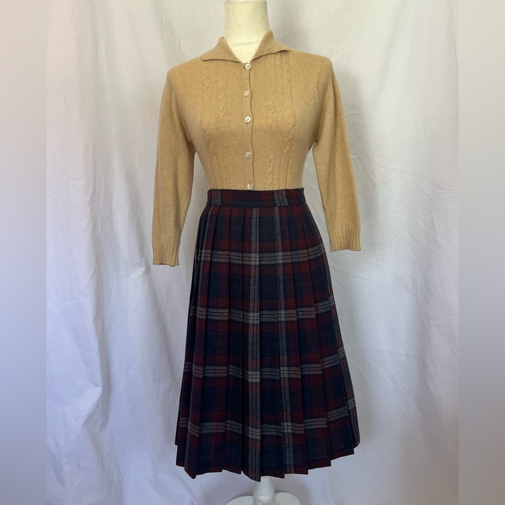 Vintage 1960s Plaid Skirt